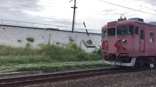 【DD51＋クモヤ145牽引‼️】413系（B04編成＋B09編成）廃車回送　桂川駅通過