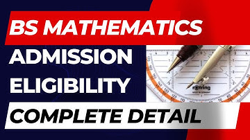Virtual University BS Mathematics Eligibility