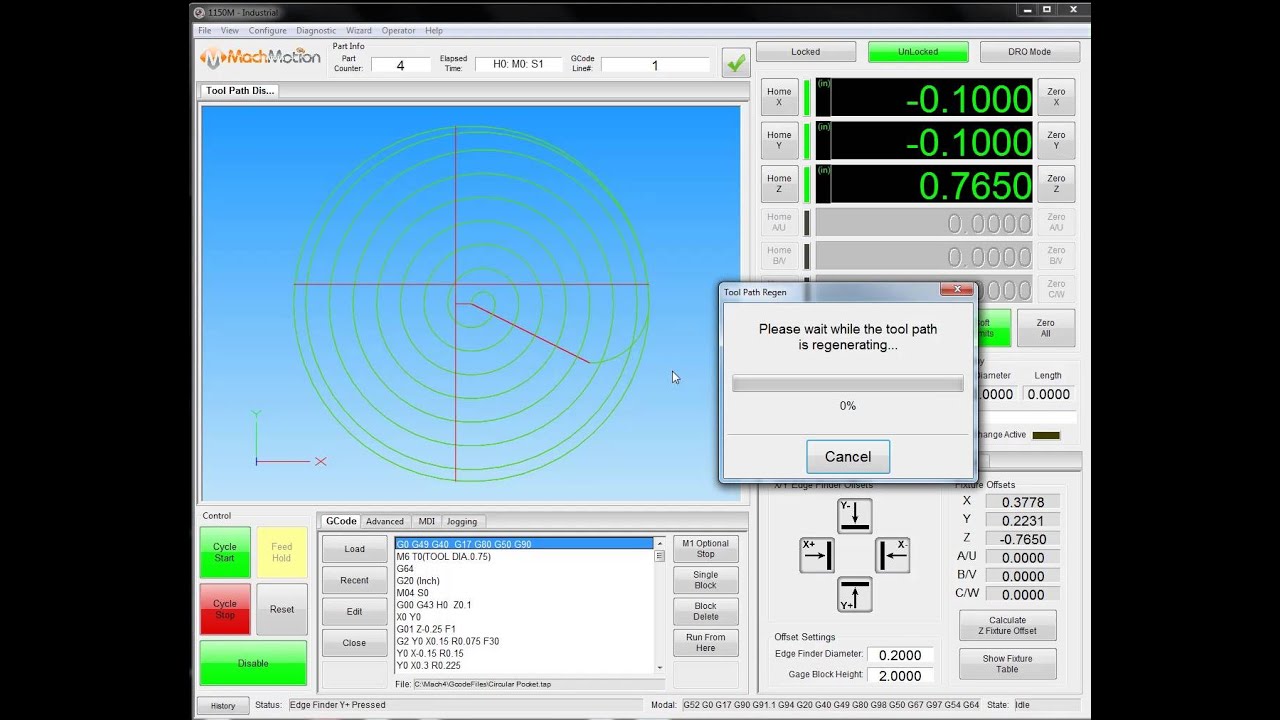 MILL SOFTWARE CONTROL DEMO