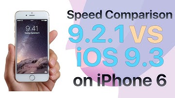 iPhone 6 iOS 9.2.1 vs iOS 9.3 Final Version Speed Comparison Build 13E233