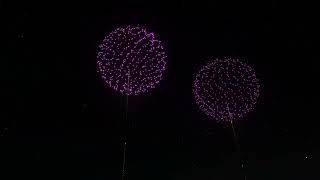 FWsim Firework Display - 440m wide area show with ghost shells