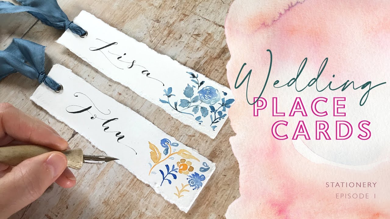 DIY Wednesday Addams Place Cards - Fern and Maple