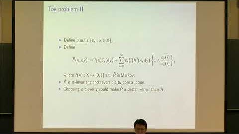 Dr. Anthony Lee | Locally adaptive Monte Carlo methods