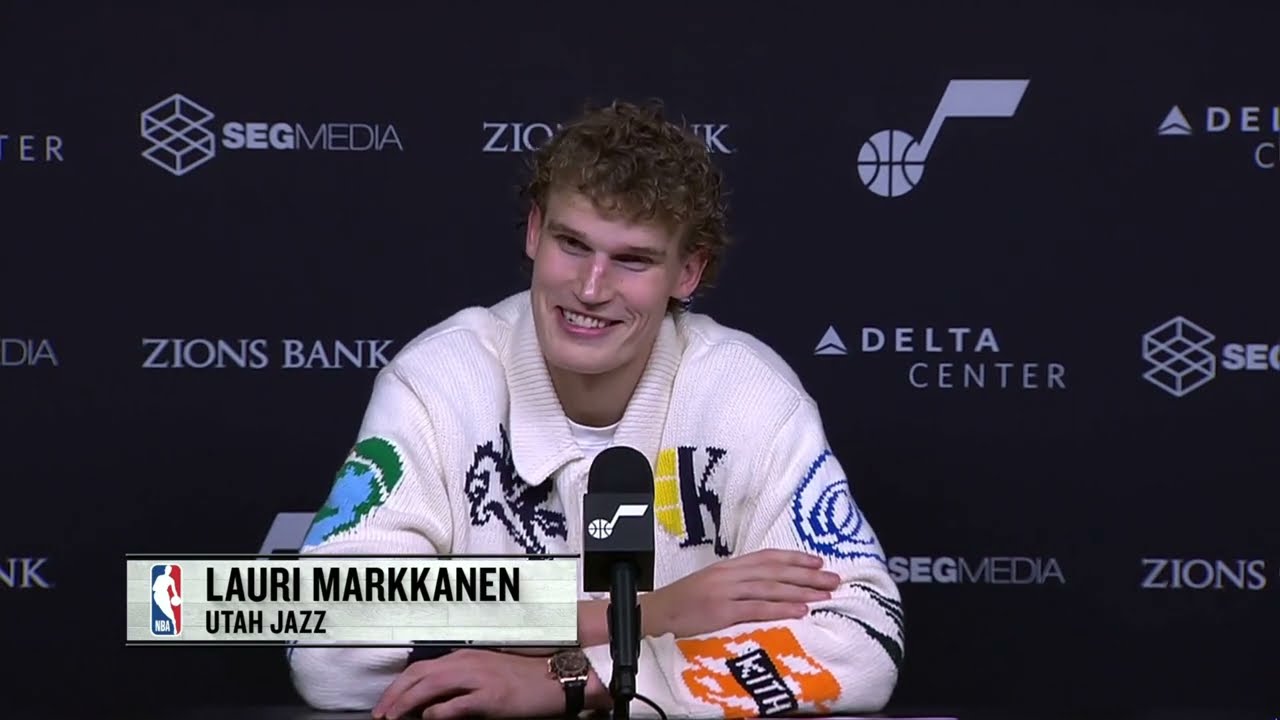 Lauri Markkanen PostGame Interview | Phoenix Suns vs Utah Jazz