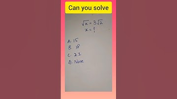 can you solve for x | Basic maths #shorts #maths #mathematics #viral