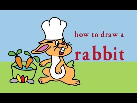 How to draw a rabbit, draw animals, #children, #YouTubeKids - YouTube