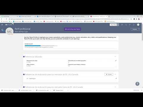mHUB Atualización del Talent Profile