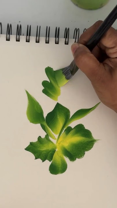 how-to-paint-different-leaves-acrylicpainting-shorts-youtube