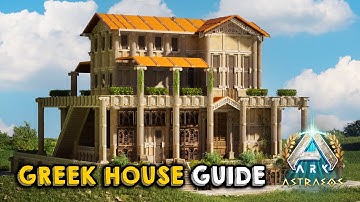 Epic Greek House Build on Astraeos Map | Build Tutorial | ARK: Survival Ascended
