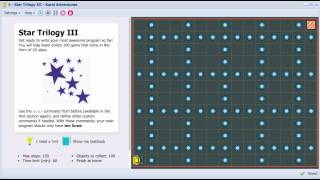 Karel the Robot in NClab, Version 0.9 - Star Trilogy 3 (Purple Belt 1 - Custom Commands)