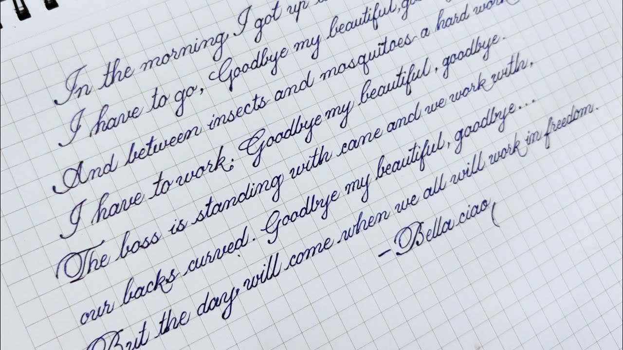 Beautiful Stylish Handwriting|Bella Caio|Paul's Calligraphy - YouTube