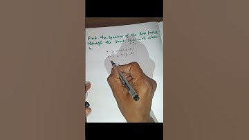 Equation of line passes through one point #math #shorts