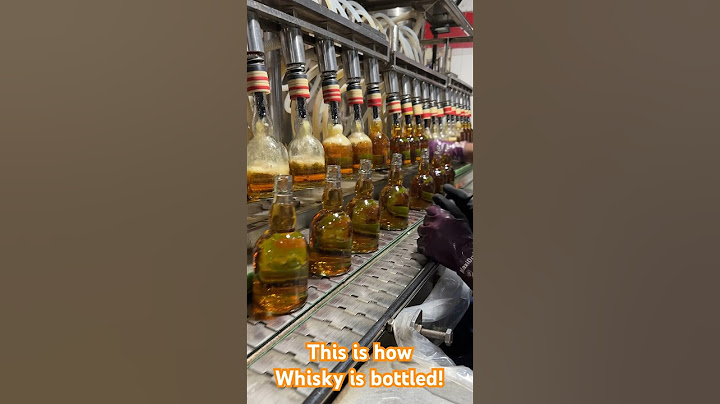 Whisky Bottling - one of the largest selling Indian whisky getting bottled at the distillery!