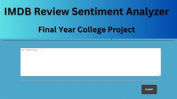 IMDB Review Sentiment Analysis | Naive Bayes | Vader | NLP | Python Project | Machine Learning | CSE