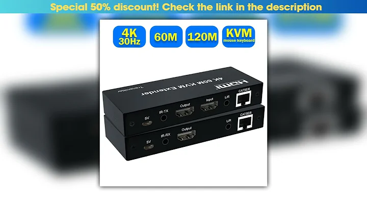 4K 120M HDMI KVM Extender 60M over RJ45 Ethernet Cat6e6 cable HDMI USB Extender Transmitter