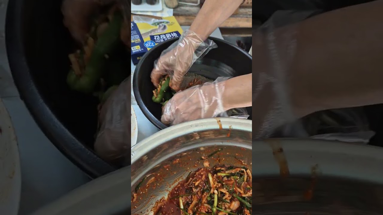 상추김치, 고추김치,깻잎김치 만들기 ~ 누구나 하지만 다 맛있지는 않다 (매실엑기스 산야초효소)진미채 들어간 양념 만들어보세요