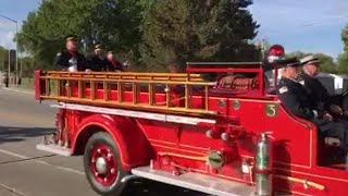 Body of fallen firefighter escorted to local church