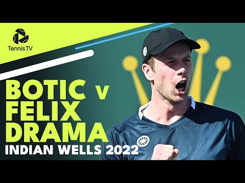 Botic van de Zandschulp vs Felix Auger-Aliassime Drama | Indian Wells 2022 Highlights