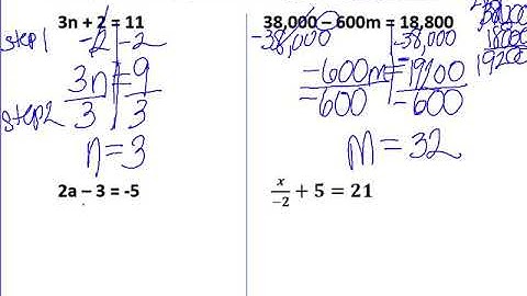 6.4 Solving Two Step Equations