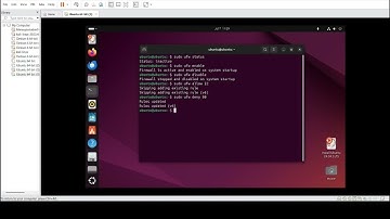 how to enable and disable firewall using ufw in ubuntu linux