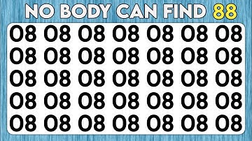 Test your eyes - Number and Letter Hard Edition | Observation Skills Ability 