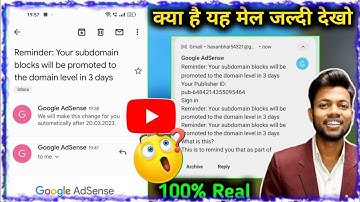 How to Remove Your Subdomain/Adsense Block in 3 Days || Solution #adsensenewupdate