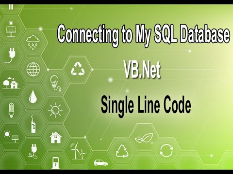Connecting MySQL Database Using VB.NET Single Line