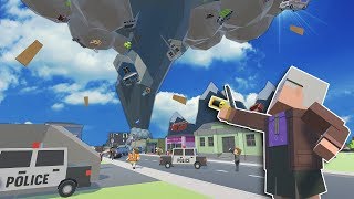 SUPER TORNADO TEARS THROUGH CITY! - Tiny Town VR Gameplay - Oculus VR Game screenshot 1