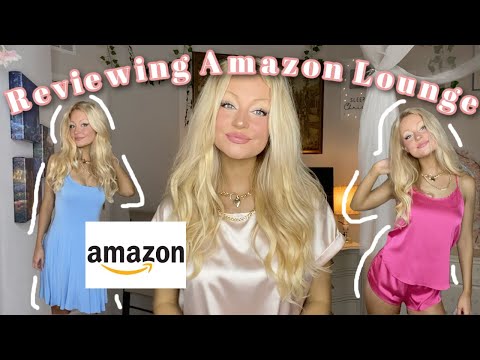 Reviewing Cute and Girly Amazon Loungewear! 🎀🧸 TRY ON HAUL