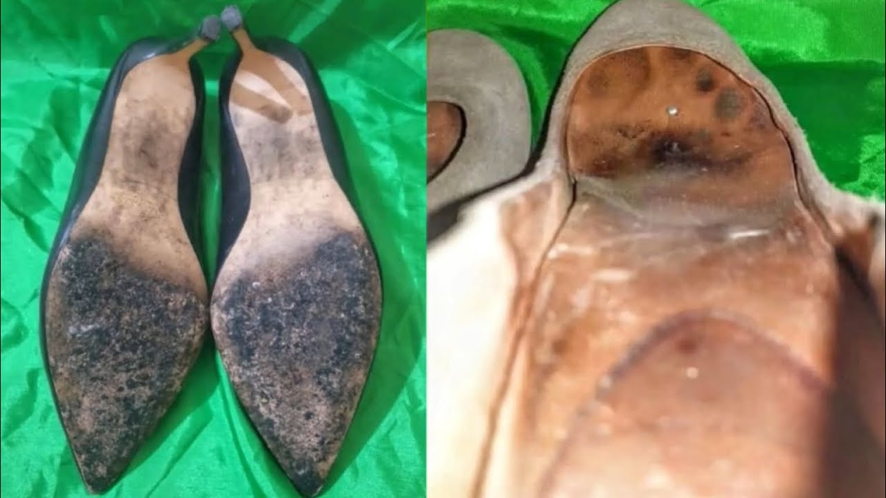 very used heels and Stilettos with sweaty insoles