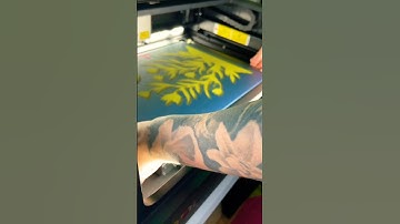 Testing the xTool S1 Screen Printer! 💚 #screenprinting #xtools1 #laserengraving