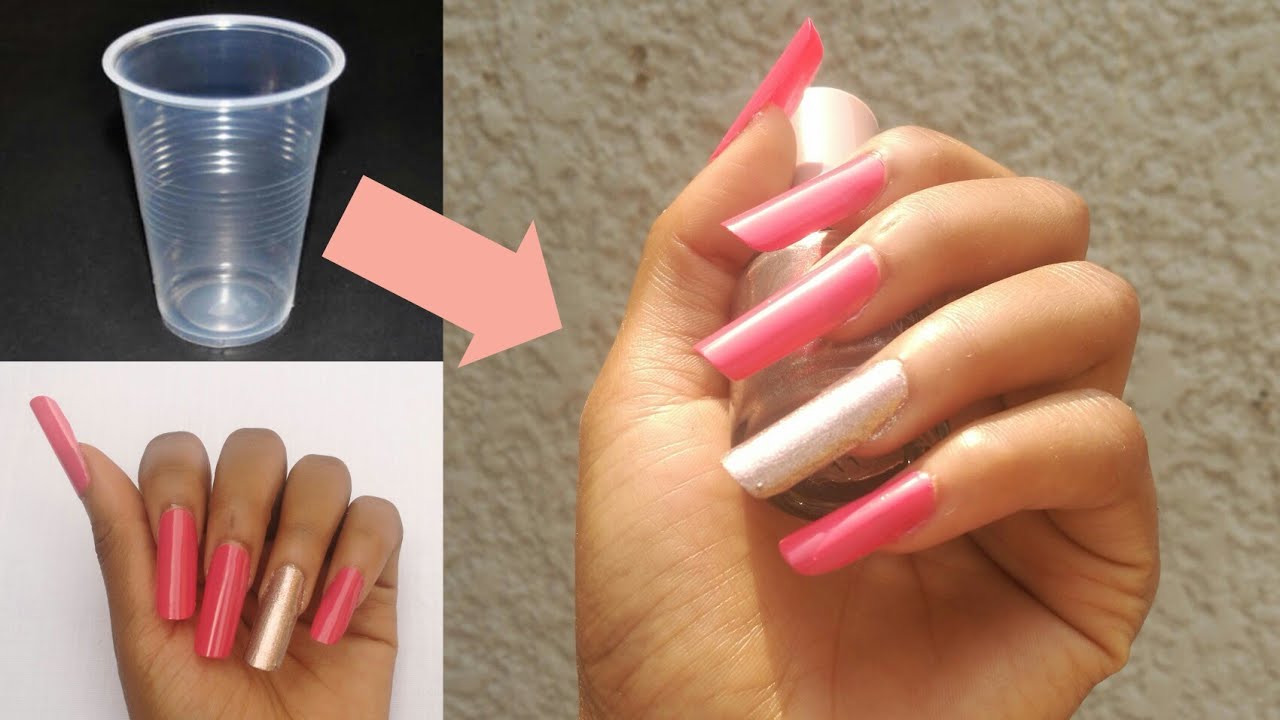 FAKE NAILS FROM A PLASTIC CUP YouTube