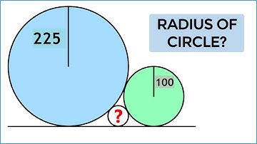 Three Circles Externally Touching each other on a line | Find Radius #geometry #maths