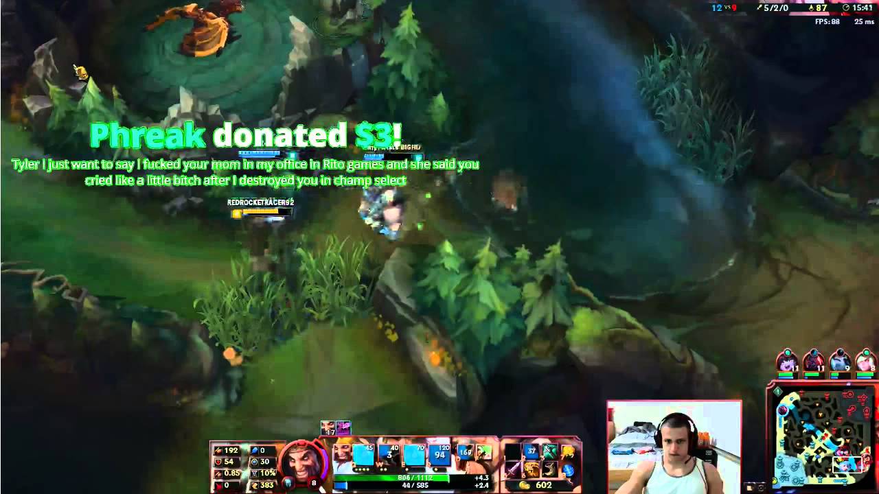 Tyler1 getting dicked by Phreak