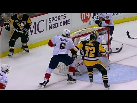 Gotta See It: Kessel floats puck over net, Hornqvist bats it out of air and in