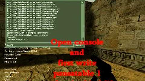 Counter strike 1.6 how to made glock 18 bug?