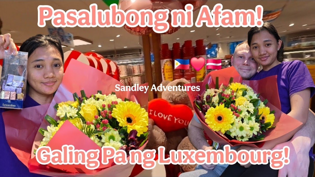 Pasalubong ni Afam galing pa ng Luxembourg| Isang araw kami hindi Nagkasama|Pinaylatviancouple 