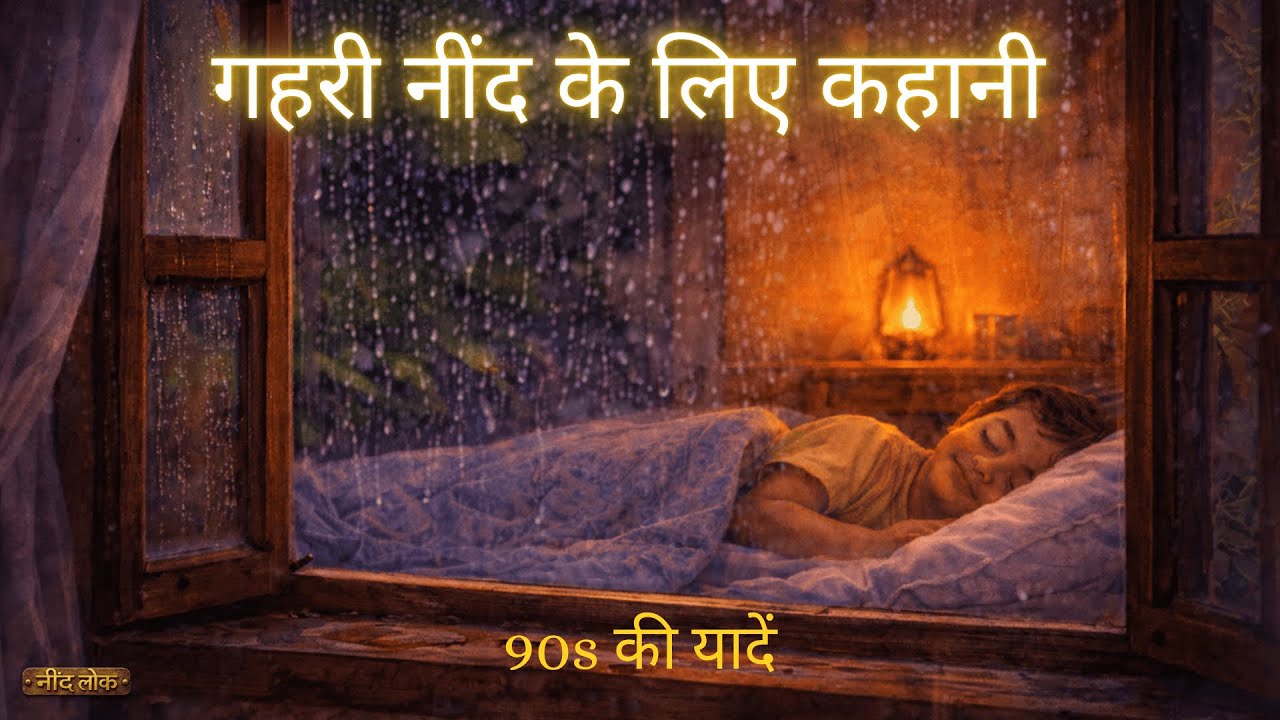 गहरी नींद के लिए कहानी | 90s के बचपन की यादें | Rain Sounds | Sleep Story in Hindi
