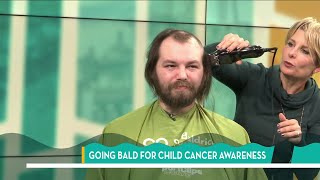 Eden Shaves a Man Bald in the Name of Childhood Cancer Awareness | River City Live