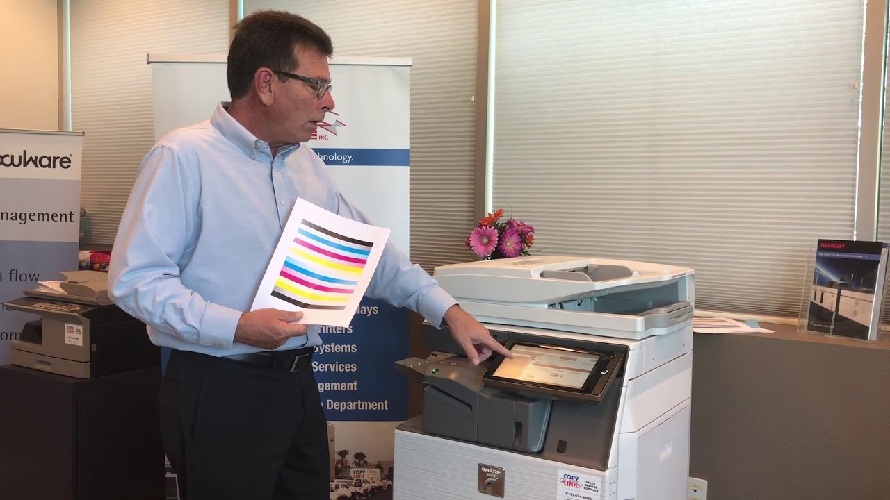 Color Calibration on a Sharp Multi Function Printer YouTube