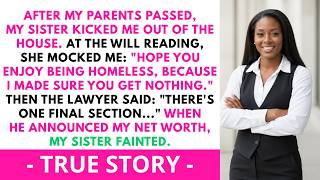 After My Parents Passed, My Sister Kicked Me and My 8-Year-Old Out — She Fainted When…|Hoppy Revenge