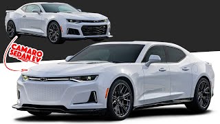 Chevy Camaro redesign - What if it was an ELECTRIC SEDAN