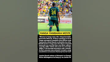 Yanga Yambania Mzize Kuondoka Yataka Hela Kubwa Meneja Wake Aumizwa 