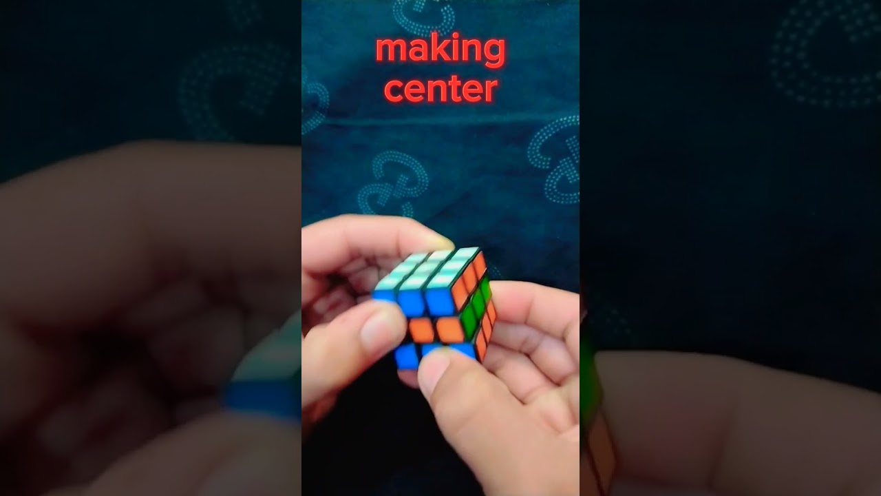 how to make a center on tiny Rubiks cube ! 