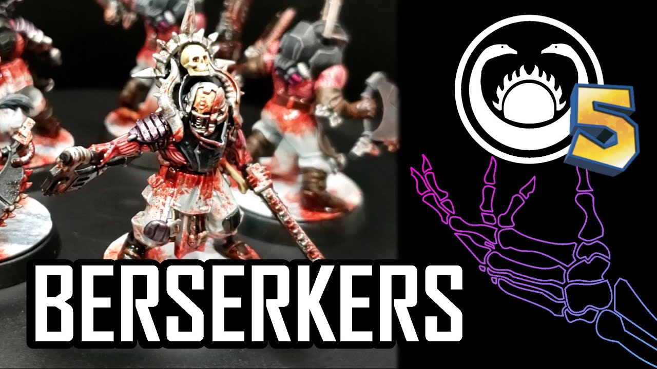 Khorne Berserkers and Painting Flayed Skin Part 5 Warhammer 40k Build Diary YouTube