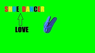 green screen animated shoe love dance