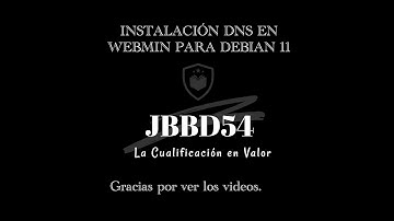 instalación servicio  dns en webmin