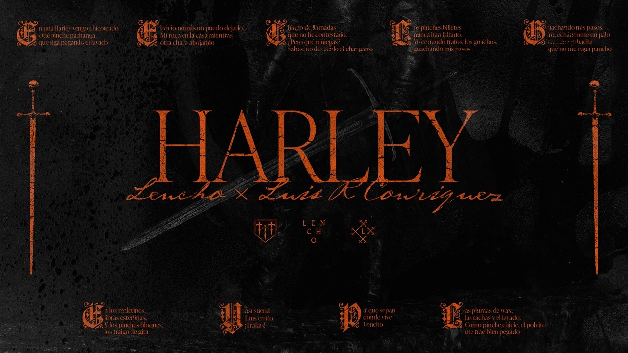 LENCHO x Luis R. Conriquez - HARLEY [Lyric Video]