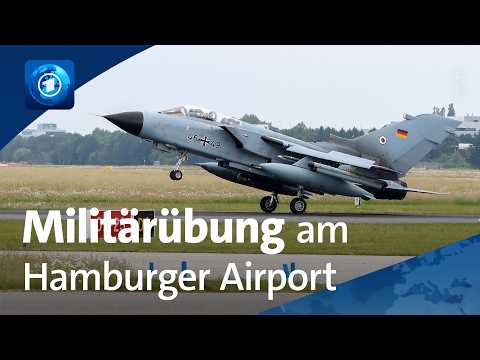 Operation &bdquo;Panther Shield&ldquo;: Luftwaffe &uuml;bt am Hamburger Flughafen

Am Hamburger Flughafen trainiert die Luftwaffe bis Freitag mit sechs Tornado-Kampfflugzeugen. Geplant sind jeweils zwei Starts und Landungen pro Tag in Fuhlsb&uuml;ttel.

#Operation #Panther #Shield #Luftwaffe #&uuml;bt
