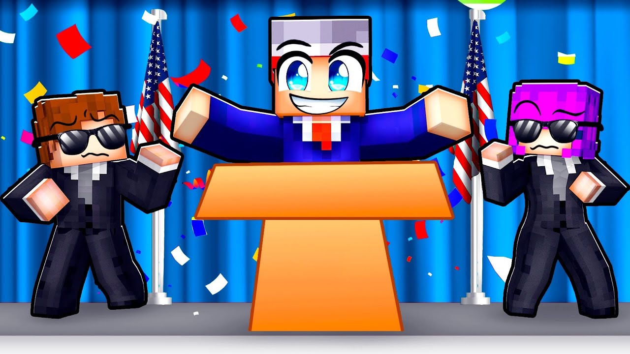 Playing as The PRESIDENT in Minecraft!